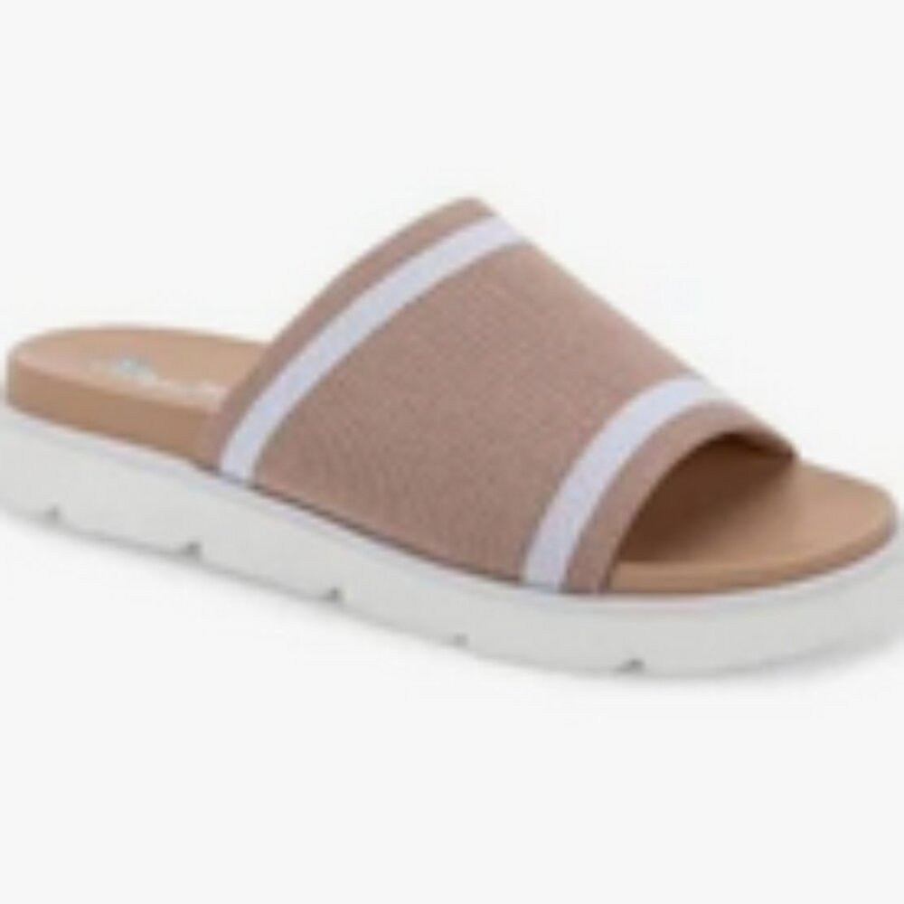 Aqua College Katlina Slide On Open Toe Pool Slides